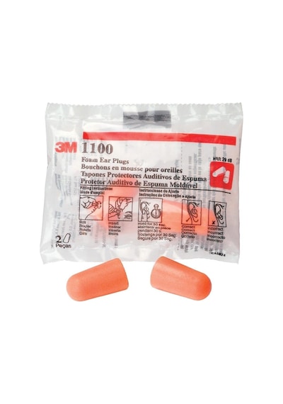 3M 1100 Kullan-At Kulak Tıkacı - 10 Çift