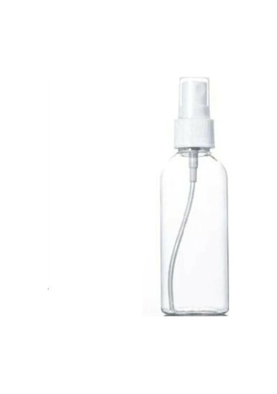 100ml Plastik Şeffaf Şişe Beyaz Sprey Başlık, 12 Adet, Dezenfektan Şişesi, Plastik Şişe, Medikal Şişe, Boş Şişe, Parmak Sprey Başlık, Spreyli Şişe Diğer
