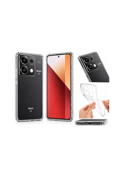 Logis Xiaomi Redmi Note 13 Pro 5g Uyumlu Şeffaf Silikon Kılıf Kamera Korumalı Darbe Emici İnce Esnek Tpu Telefon Koruy