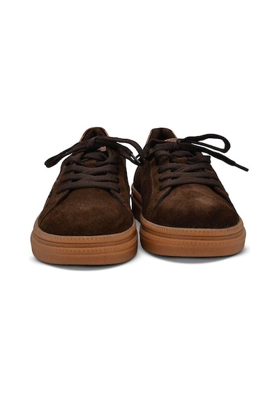 Venüs 2652451k Kadın Hakiki Süet Deri Yıldız Desen Sneaker Ayakkabı Kahve