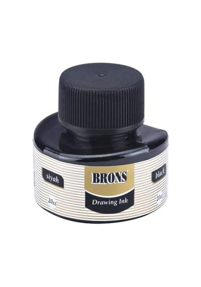 Hobi24 Brons Br-317 Çini Mürekkebi 20cc - Siyah Genel