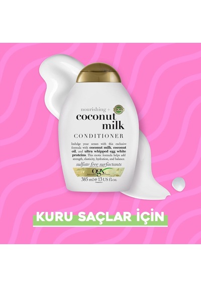 Coconut Milk Besleyici Sülfatsız Saç Bakım Kremi 385 Ml
