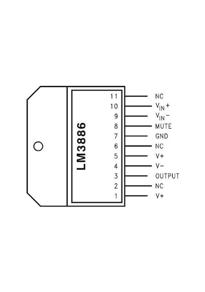 Lm3886 To-220-11 68W Ses Amplifikatörü Entegresi