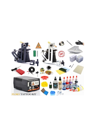 Xl-599 Floky 2 Makineli Tattoo Dövme Makinası Seti