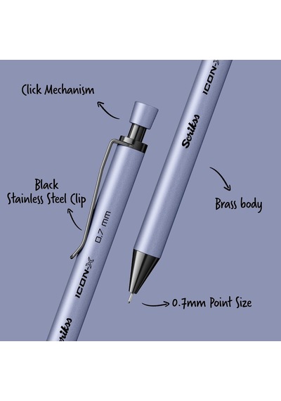 Scrikss Office Icon-x Metal Versatil 0.7 Mm Lila Genel