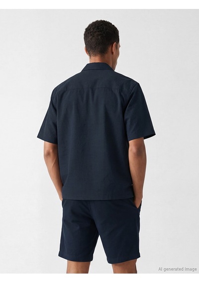 Lcw Vision Lacivert Regular Fit Kareli Erkek Gömlek