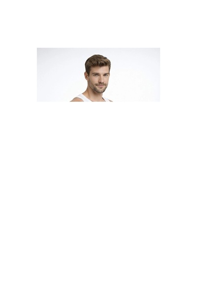 Novalisse Erkek Fitilli Atlet Sıfır Yaka Slim Fit Arka Baskılı Spor Atlet - Beyaz Çoklu Renk