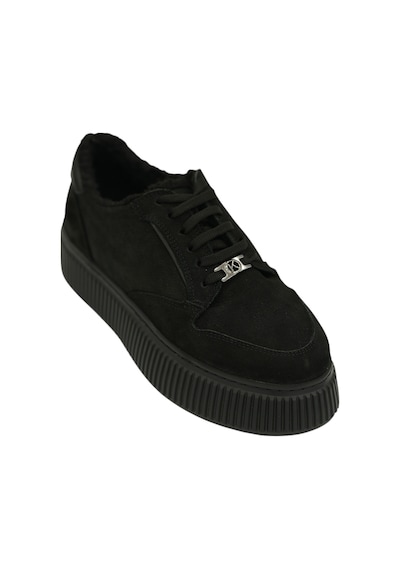Kadın Bağcıklı Sneaker Siyah