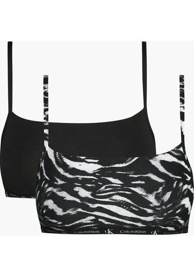 Calvin Klein 2'li Bralet siyah