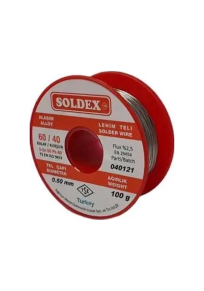 60/40 Lehim Teli 100 Gr 0,50 Mm Sn:60 / Pb:40 22a15