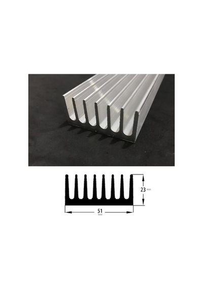 Led Soğutucu Alüminyum Led Soğutucu Power Led Soğutucu 52x23 Mm