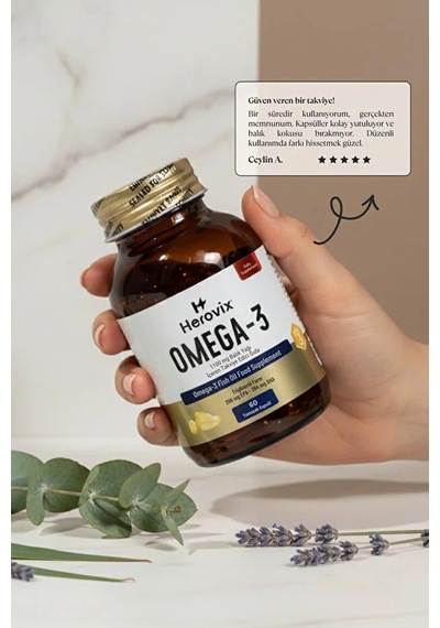 Omega 3 Balık Yağı 60 Softjel 1100 Mg Epa:396 Mg Dha:264 Mg