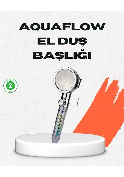 Mey İthalat Rahatlatıcı Yağmur Etkili El Duşu Döner Pervaneli, Dayanıklı Ve Şık Tasarım Acı - Portakal