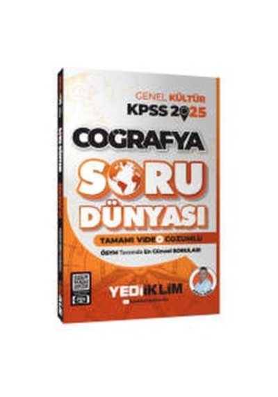 Yediiklim  Yayınları 2025 KPSS Genel Kültür Coğrafya Tamamı Video Çözümlü Soru Dünyası