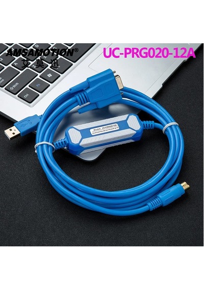 Uc-prg020-12a Delta Usb Plc Programlama Kablosu Round 8 Pin Db9 Hmi Text Panel