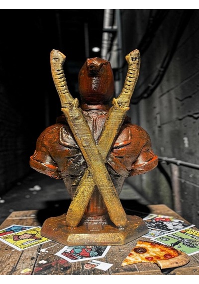 Deadpool Büst Figür 10 Cm - Bakır Eskitme Koleksiyonluk
