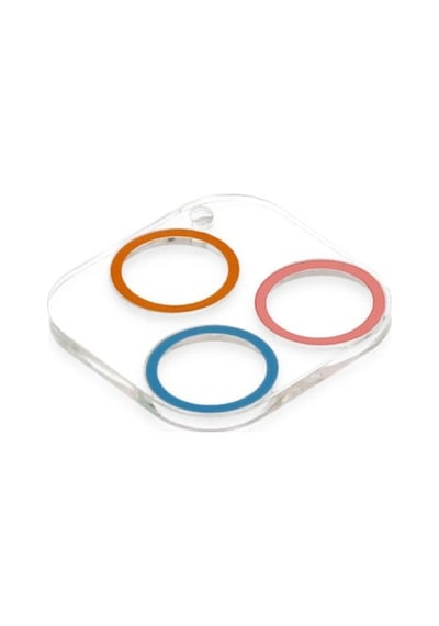 Apple iPhone  Uyumlu  13 Pro Renkli Kamera Lens Koruma Cam - Pembe-mavi Çok Renkli