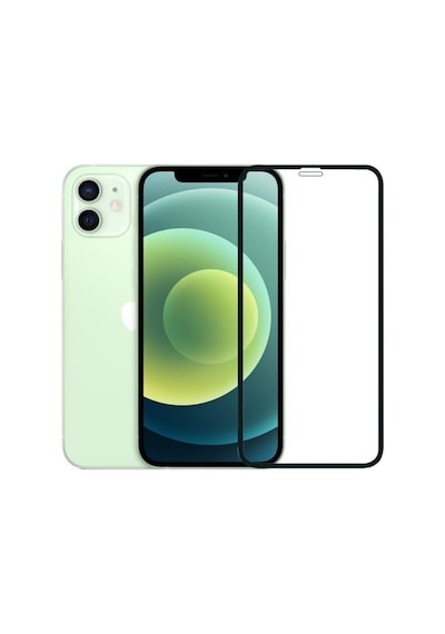 Apple Uyumlu   iPhone 12 Mini 5D Mat Seramik Tam Kaplayan Ekran Koruyucu C (534408237)