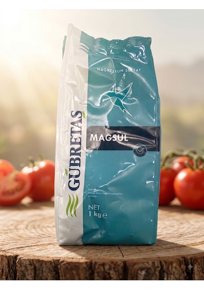Magsul Magnezyum Sülfat Toz Gübre - 1 Kg %100 Suda Çözünür Klorofil & Fotosentez Artırıcı