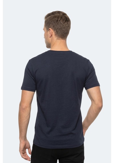 Slazenger Rıvaldo In Erkek V Yaka Lacivert Tişört