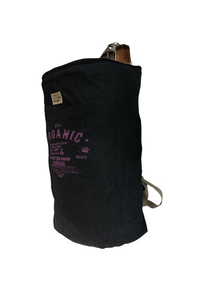 Old Cotton Cargo Kaliteli Büyük Boy Vintage Yarım Ay Disayn Sırt Gezi Spor Çantası Toledo Bag 28 Cm X 47 Cm Siyah
