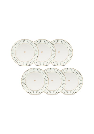 Jumbo Navy Yeşil 6'lı Pasta Tabağı Yeşil