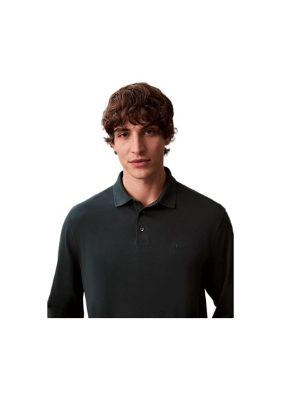 Calvin Klein Lv040em909 Ls Supima Cotton Solid Erkek Polo Tişört Yeşil