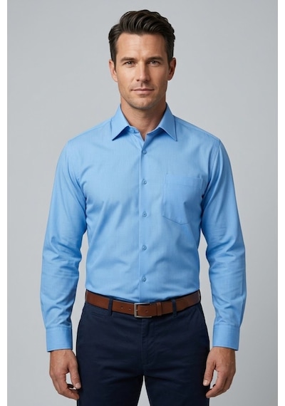 Torivalli Collection Klasik Kesim Regular Fit Tek Cepli Kolay Ütülenebilen Mevsimlik Uzun Kollu Düz Renk Erkek Gömlek Mavi Torivalli Collection Klasik Kesim Regular Fit Tek Cepli Kolay Ütülenebilen Mevsimlik Uzun Kollu Düz Renk Erkek Gömlek Mavi