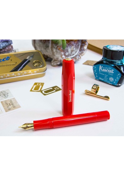 Kaweco 10001147 Klasik Sport Dolma Kalem, Medium Uç Kırmızı Diğer