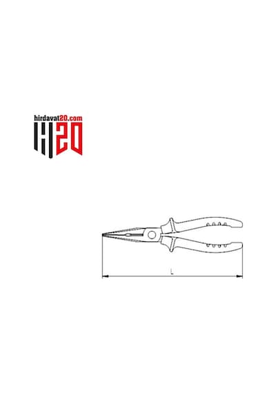 İzeltaş Kargaburun Düz Uçlu Opak Seri 140 MM - 3220132140
