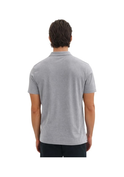 Ar-ma Erkek Regular Fit Basic Pamuk Pike Polo Yaka Baskısız Tişört Y29374354502 Gri-g2 M