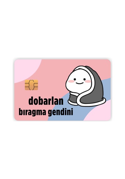 Dobarlan Bırakma Kendini Kart Kaplama Sticker Kart Etiketi