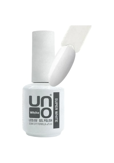 Uno Süper White Beyaz Kalıcı Oje 15 Ml Led/uv Uyumlu Jel Oje Soak Off