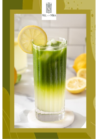 Limon Aromalı Matcha Tozu 25g, Lemon Matcha Powder