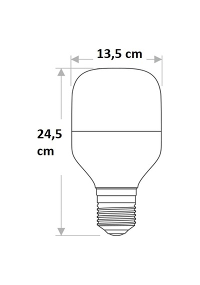 45w 3200k Led Ampul E27 Duylu Beyaz Işık Ct-4242b