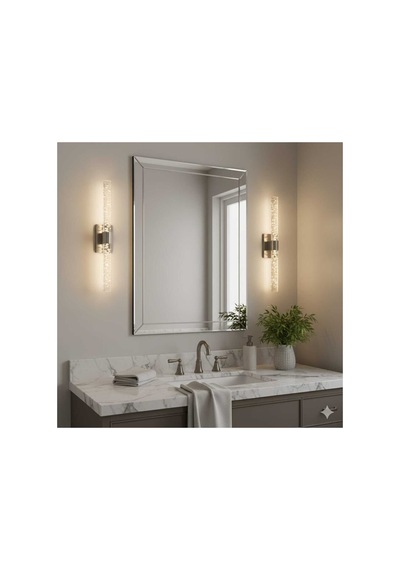 Bubblelight Large 51 Cm Modern Tasarım Led Aplik - Duvar Lambası - Gümüş - Elektrikli - Günışığı Platin Gümüş Elektrikli