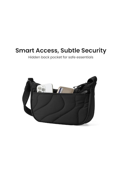 Tomtoc Sling Çanta Kadın, Modaya Uygun Nylon Puffer Crossbody Moo Çok Renkli