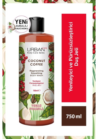 Urban Care Body Series Coconut Coffee Duş Jeli 750 Ml 2 Adet Hindistan Cevizi