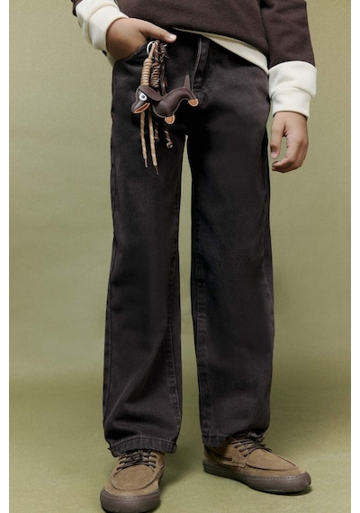 Defacto Erkek Çocuk Wide Leg Düz Paça Jean Pantolon G2929a825aubn340 Kahve