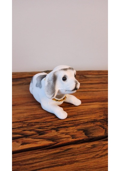 Hureggo Concept Nostaljik Araçiçi Başı Sallanan Köpek Beyaz