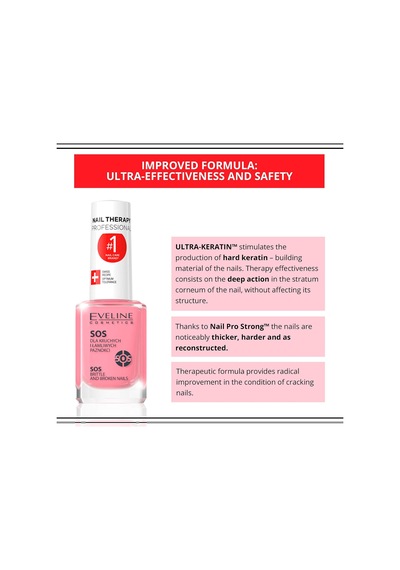 Sos Special Aid Kalsiyum Ve Vitamin İçeren Tırnak Güçlendirici Bakım, 12 Ml