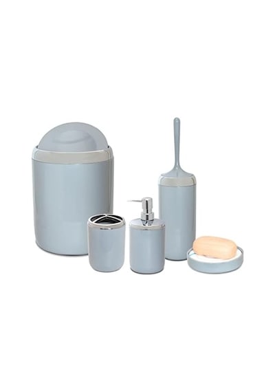 Lima Xl Krom Dekorlu Banyo Seti/gri 000 Açık Krem