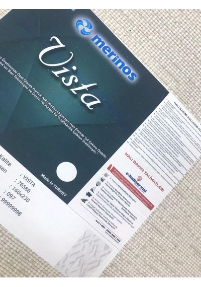 Merinos Halı Vista 76586 097 Serisi Triko Akrilik Salon Oturma Yatak Odası Halısı Gri