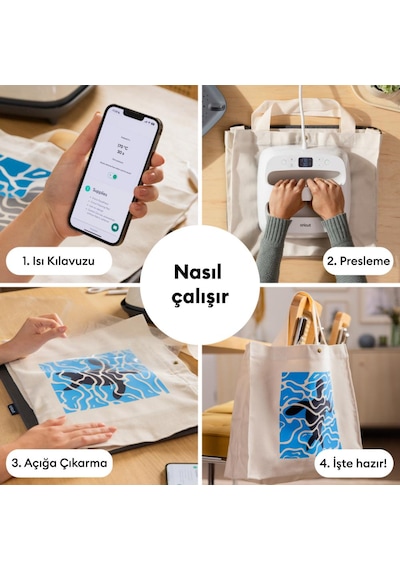 Cricut 2012467 Easypress Se 23x23 Cm Isitici Krem + Easypress Mati