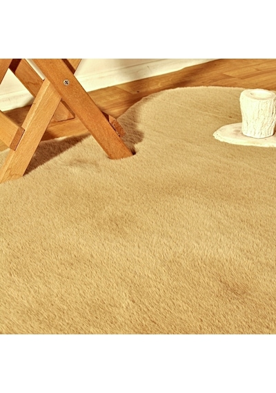 Tappeto Re x  Tavşanı Tek Kafa Post Camel (22 mm Tüy)-60 x 90