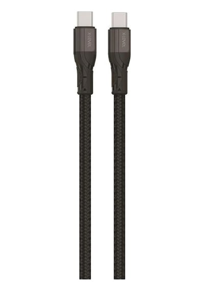 Taşınabilir Ürün Bağlantı Ucu Enerji Hattı X-level Xcc8990 100w Type-c To Type-c Şarj Kablosu Siyah