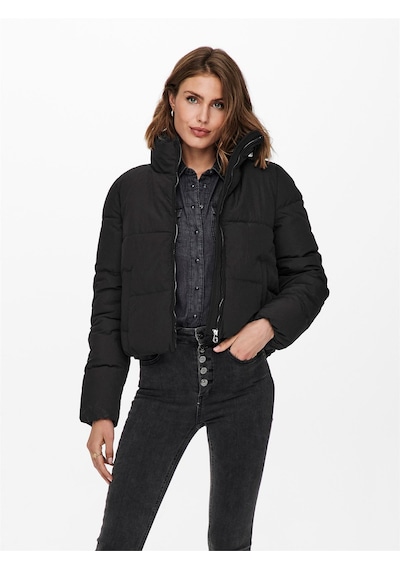 Only Onldolly Short Puffer Jacket Otw Kadın Siyah Mont - 15205371 Siyah