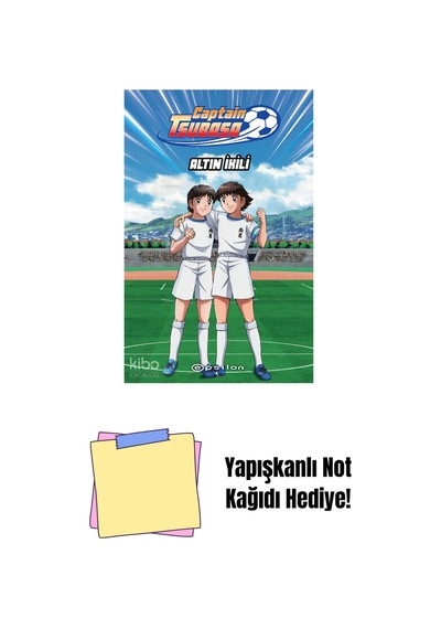 Captain Tsubasa: Altın İkili Karton Kapak + Yapışkanlı Not Kağıdı