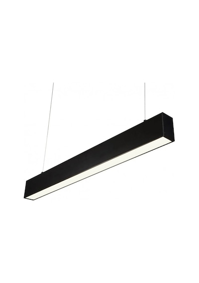 Mimarled Linear Asansörlü Led Sarkıt 120cm Siyah 40W Beyaz Işık