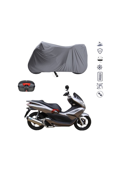 Honda PCX 125 Arka Çanta Uyumlu Motosiklet Branda Su Geçirmez Motor Branda